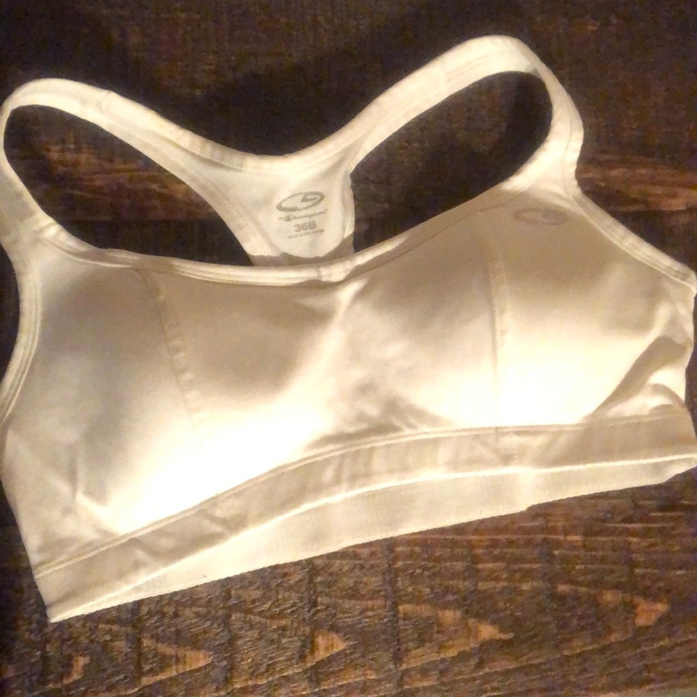 Champion white sports bra